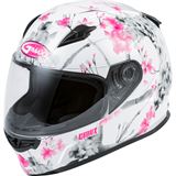 GMax FF-49 Full-Face Blossom Helmet - White/Pink/Grey - Small