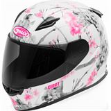 GMax FF-49 Full-Face Blossom Helmet - White/Pink/Grey - Small